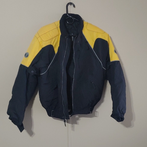 Arlen Ness Men's Padded Motorcycle Jacket Yellow And Black Berik Design Size L